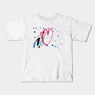 HEARTS AND DOTS Kids T-Shirt